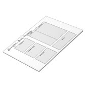 de eenvoudige doelstellingen van de douane dagelij notitieblok (Schuin)