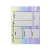 de eenvoudige doelstellingen van de douane dagelij notitieblok (Linkerzijde)