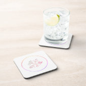 De eenvoudige douaneQR code voegt u toe noemt Klas Bier Onderzetter (Rechterzijde)