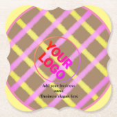 De eenvoudige douaneQR code voegt u toe noemt Klas Kartonnen Onderzetters (Voorkant)