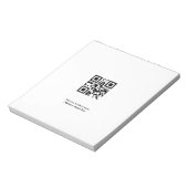 De eenvoudige douaneQR code voegt u toe noemt Klas Notitieblok (Linkerzijde)