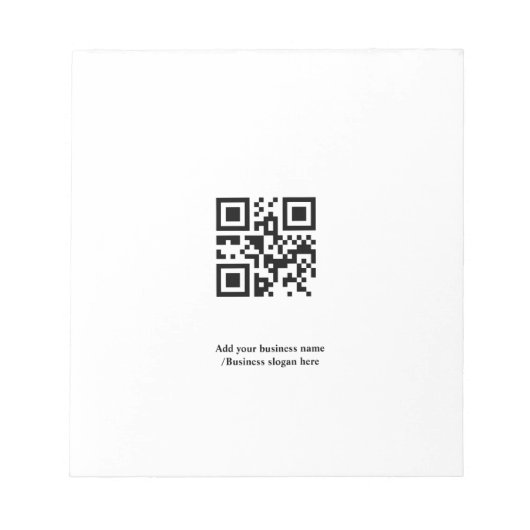 De eenvoudige douaneQR code voegt u toe noemt Klas Notitieblok (Voorkant)