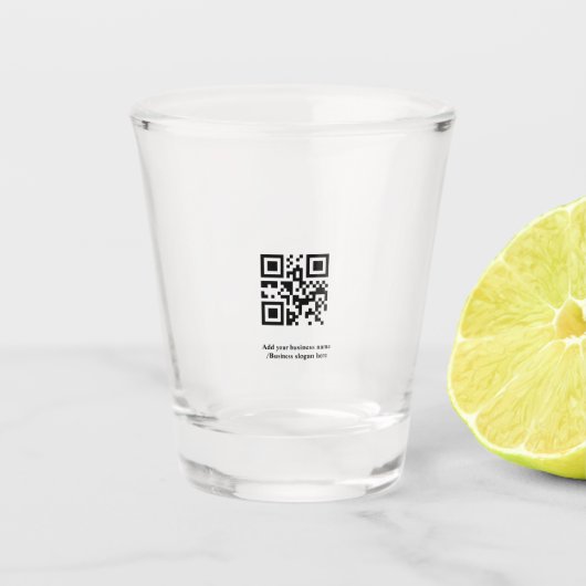 De eenvoudige douaneQR code voegt u toe noemt Klas Shot Glas (Voorkant)