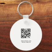 De eenvoudige douaneQR code voegt u toe noemt Klas Sleutelhanger (Voorkant)