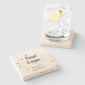 De eenvoudige douaneQR code voegt u toe noemt Klas Stenen Onderzetter (Zijkant)