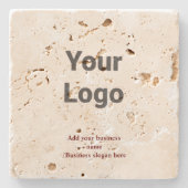 De eenvoudige douaneQR code voegt u toe noemt Klas Stenen Onderzetter (Voorkant)