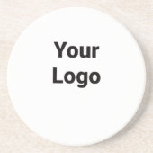 De eenvoudige douaneQR code voegt u toe noemt Klas Zandsteen Onderzetter (Voorkant)