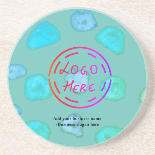 De eenvoudige douaneQR code voegt u toe noemt Klas Zandsteen Onderzetter (Voorkant)