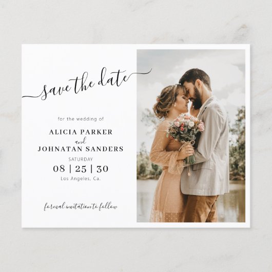 De eenvoudige elegante bruiloft van de manuscriptf (Voorkant)