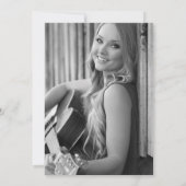 De eenvoudige Elegante Partij van de Afstuderen Kaart (Achterkant)