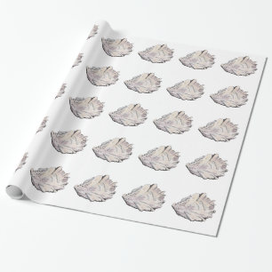 De eenvoudige Elegante Waterverf van de Oester Cadeaupapier