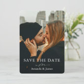 De eenvoudige Foto sparen de Sjabloon van de Datum Kaart (Staand voorkant)