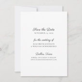 De eenvoudige Foto van het Manuscript bewaart de D Save The Date (Achterkant)