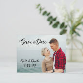 De eenvoudige Foto van het Manuscript sparen het B Briefkaart (Staand voorkant)