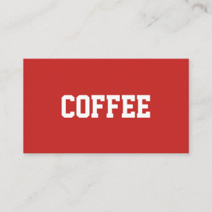De eenvoudige Gecentreerde Superster van de Koffie Klantenkaartje