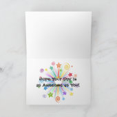 De eenvoudige Gelukkige Kaart van de Verjaardag (Binnen)