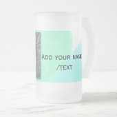 de eenvoudige groene blauwe waterverf voegt de tek matglas bierpul (Voorkant rechts)