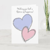 De eenvoudige Kaart van de Gelukwensen van het (Voorkant)