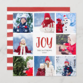 De eenvoudige Kaart van de Vakantie van de Collage (Voorkant / Achterkant)