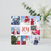 De eenvoudige Kaart van de Vakantie van de Collage (Staand voorkant)