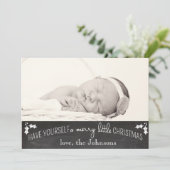 De eenvoudige Kerstkaart van het Bord (Staand voorkant)