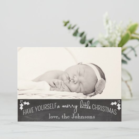 De eenvoudige Kerstkaart van het Bord (Staand voorkant)