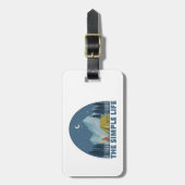 De eenvoudige levenscampagne bagagelabel (Voorkant verticaal)