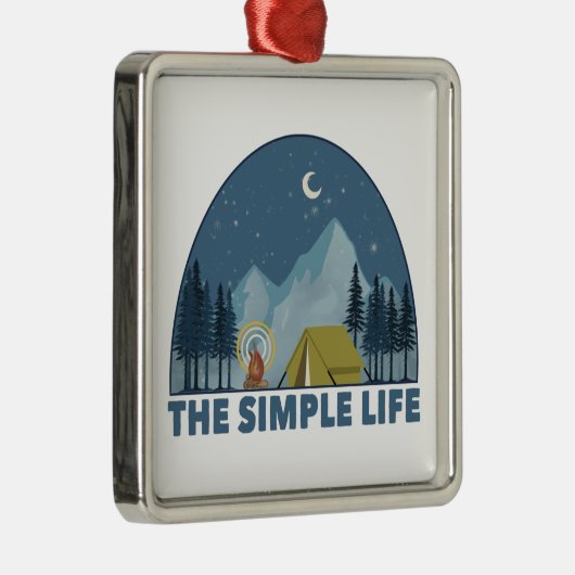 De eenvoudige levenscampagne metalen ornament (Rechts)