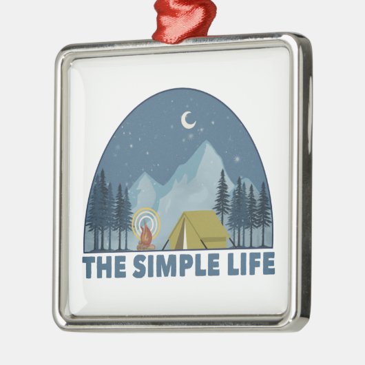 De eenvoudige levenscampagne metalen ornament (Links)