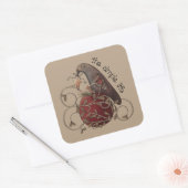 De eenvoudige Life Country Crow sticker (Envelop)