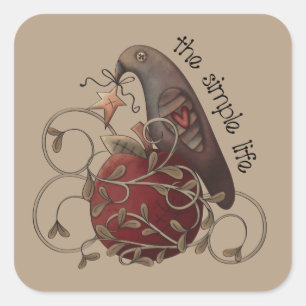 De eenvoudige Life Country Crow sticker