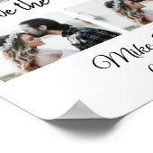 de eenvoudige minimale douane sparen de datumfoto poster (Hoek)