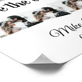 de eenvoudige minimale douane sparen de datumfoto  poster (Hoek)