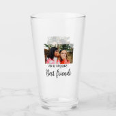 de eenvoudige minimale naam van de beste vrienden  glas (Voorkant)