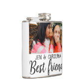 de eenvoudige minimale naam van de beste vrienden  heupfles (Rechts)