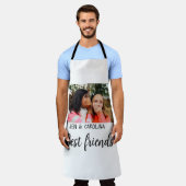 de eenvoudige minimale naam van de beste vrienden  schort (Gedragen)