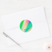 de eenvoudige minimale tekst van de cirkelfotocoll ronde sticker (Envelop)