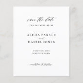 De eenvoudige minimum minimalistische bewaardatum (Voorkant)