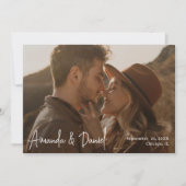 De eenvoudige Moderne Douane van de Foto sparen de Save The Date (Voorkant)