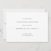 De eenvoudige Moderne Douane van de Foto sparen de Save The Date (Achterkant)