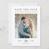 De eenvoudige Moderne Foto sparen de Datum uitnodi Save The Date (Voorkant)