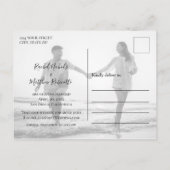 De eenvoudige Moderne Foto van de Bekleding van he Aankondigingskaart (Achterkant)