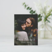 De eenvoudige Moderne Foto van de Douane sparen de Uitnodiging Briefkaart (Staand voorkant)