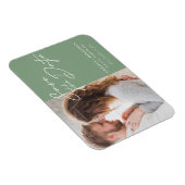 De eenvoudige Moderne Foto van de Typografie bewaa Magneet (Rechterzijde)