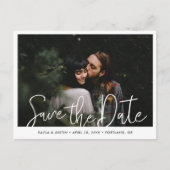 De eenvoudige Moderne Foto van het Manuscript spar Uitnodiging Briefkaart (Voorkant)