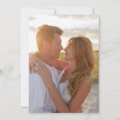 De eenvoudige Moderne Foto van het Manuscript van  Save The Date (Achterkant)