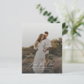 De eenvoudige moderne fotobruiloft van de begrotin (Staand voorkant)