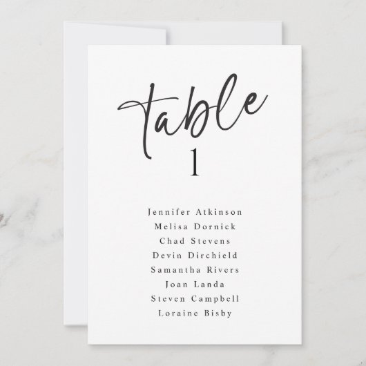 De eenvoudige Moderne Kaarten van de Zitting van h (Voorkant)