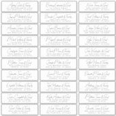 De Eenvoudige Moderne Namen van de Gast van het hu Sticker (Voorkant)