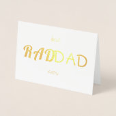 De eenvoudige moderne vader | RAD DAD Real Gold Fo Folie Kaarten (Voorkant)